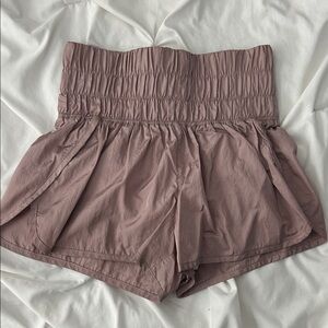 Women's Mauve High-Waisted Shorts